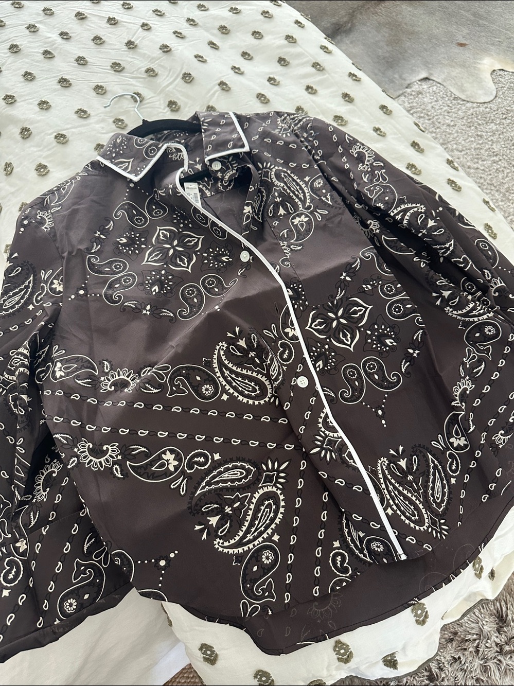 Madewell Brown Paisley-Print Button-Down Shirt - Picture 5 of 5